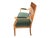 Antique Sheraton Style Walnut Bench in Green Velvet With Brass Accents For Sale In Los Angeles - Image 6 of 7