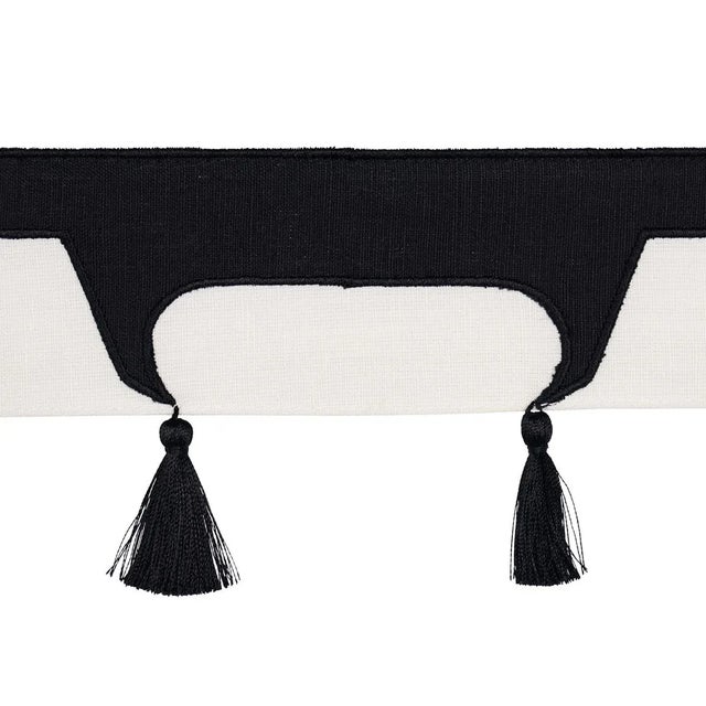 Not Yet Made - Made To Order Sample - Schumacher X David Kaihoi Pagoda Trim in Black For Sale - Image 5 of 5