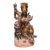 Chinese Polychrome Wooden Wooden Sculpture of the Qing Dynasty, 18th Century. For Sale