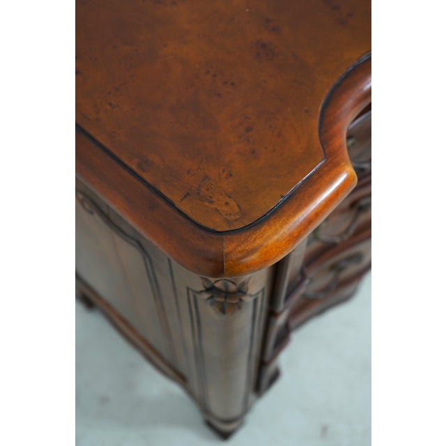 Theodore Alexander Burl Walnut French Commode For Sale - Image 13 of 17