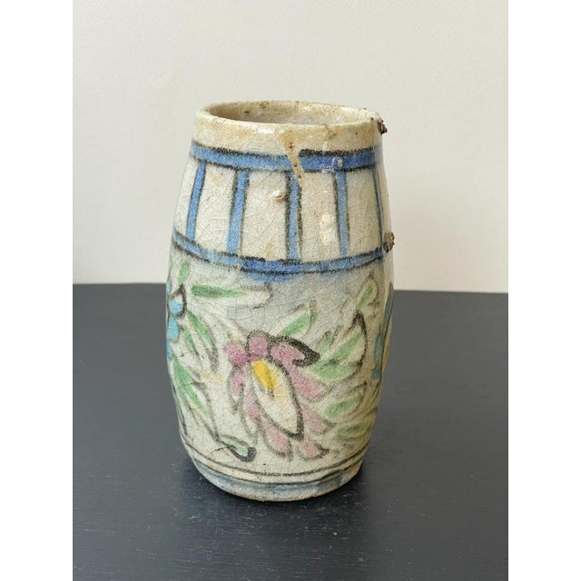 Small Round White Qajar Vases, Set of 2 For Sale - Image 12 of 12