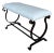 Gilt Spanish Iron Bench With Lyre-Shaped Base For Sale