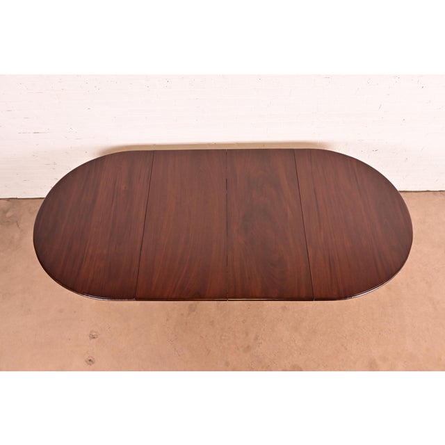 R. J. Horner Style Antique Victorian Carved Mahogany Extension Dining Table, Newly Refinished For Sale - Image 9 of 13