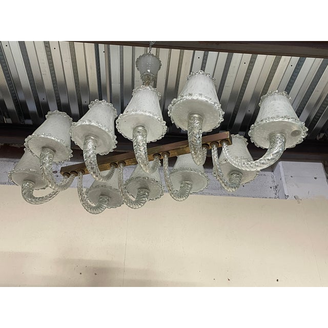 Monumental Chandelier by Seguso, 1930s For Sale - Image 16 of 18