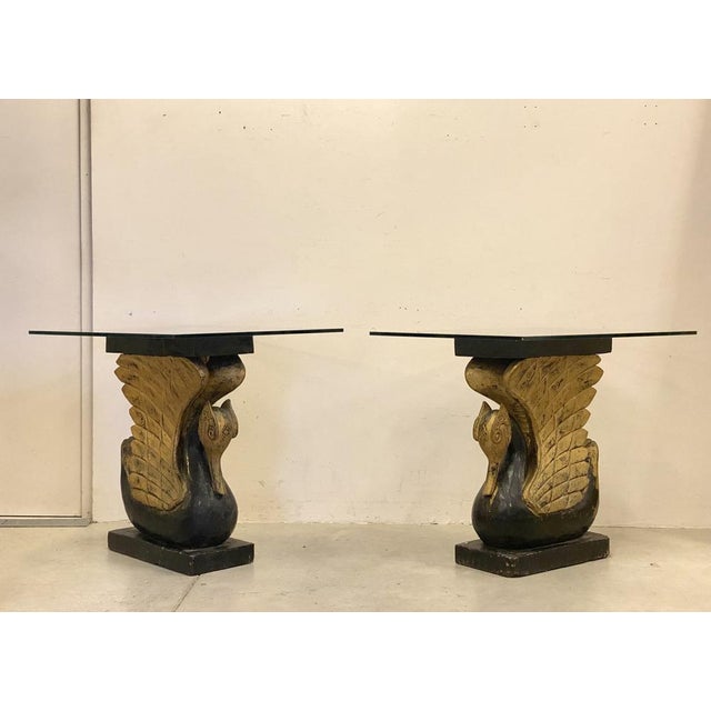 Oriental Lacquered Wooden Tables, 1960s, Set of 2 For Sale - Image 4 of 18