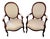Antique Victorian Walnut Armchairs, Set of 2 For Sale