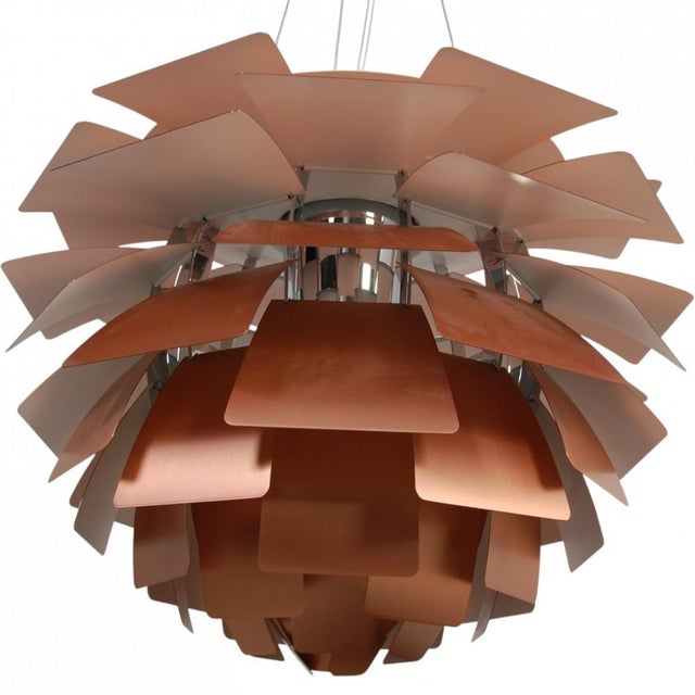 Copper Artichoke Lamp by Poul Henningsen For Sale - Image 14 of 18