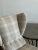 1970s Swedish Highback Lounge Chair in Plaid For Sale - Image 12 of 17