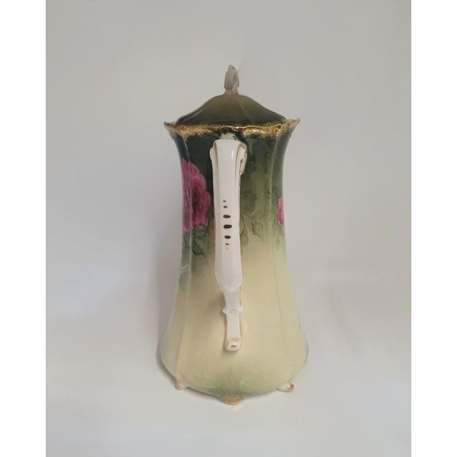 Antique German Porcelain Chocolate Pot For Sale - Image 4 of 12