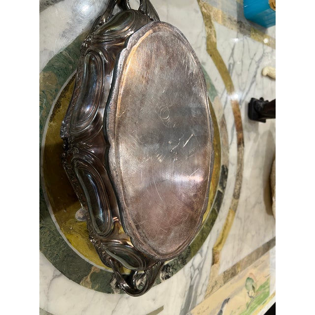 Metal Victor Saglier (French, 1809-1894) Silvered Bronze Centerpiece or Planter For Sale - Image 7 of 10