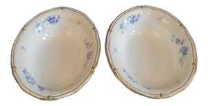 Ashbury Wedgwood Bone China Oval Vegetable Serving Bowls Made in England - Set of 2