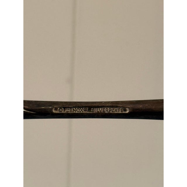 Mid 20th Century Mid-Century Modern Italian Silver-Plated Cake Server For Sale - Image 10 of 11