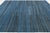 2020s Modern Handmade Flat-Weave Kilim Wool Rug in Indigo & Charcoal Abrash 9x12 For Sale - Image 5 of 12