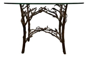 Bronze Faux Bois Table