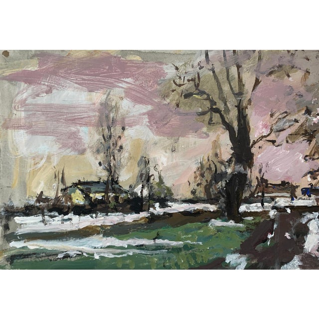 Magdalena Spasowicz, Landscape, Oil on Board For Sale - Image 3 of 5