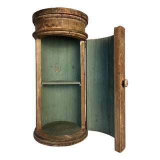 Antique Pine Cabinet/Pedestal For Sale