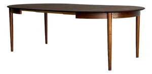 Danish Rosewood Oval Dining Table Expandable Table Denmark 1960s