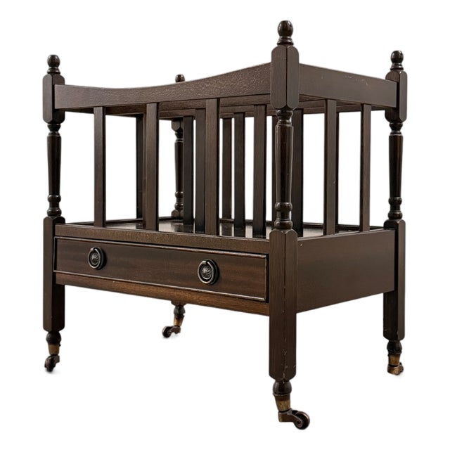 Danish Canterbury with Drawer For Sale
