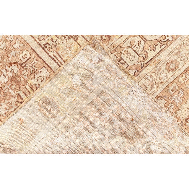 Peach Antique Turkish Ghiordes Rug For Sale - Image 8 of 10