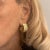 1980s Pair of Cartier Maillon Panthere Diamond 5 Row Hoop Yellow Gold Earrings For Sale - Image 12 of 16
