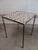 White 1960s Mosaic Tile Top End Tables With Steel Frames, Set of Three For Sale - Image 8 of 12