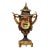 The Gilded Court – French-Inspired Black Porcelain Vase With Romantic Court Scene & Ornate Gold Leaf Details For Sale