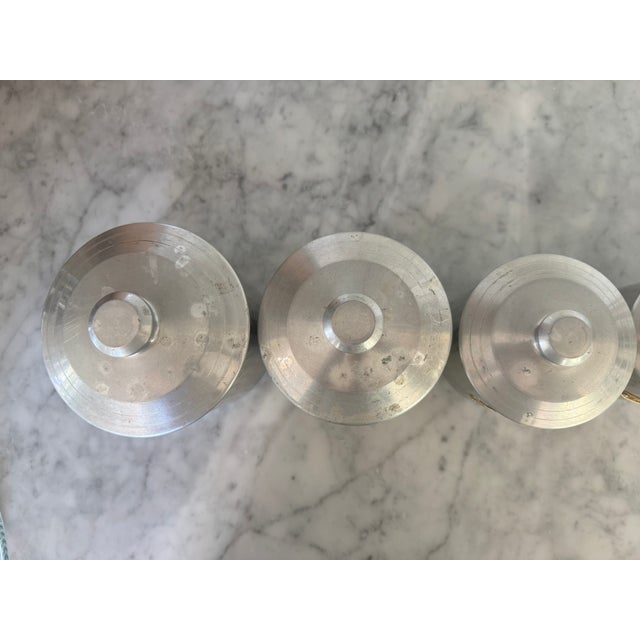 Silver Vintage French Kitchen Canister Set For Sale - Image 8 of 11