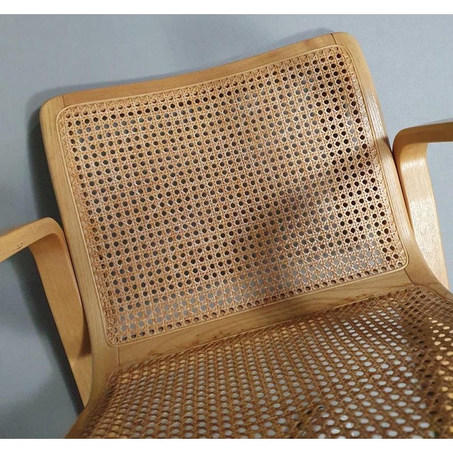 Beechwood and Webbing Chair by Olivo Pietro, Italy, 1970s For Sale - Image 18 of 18
