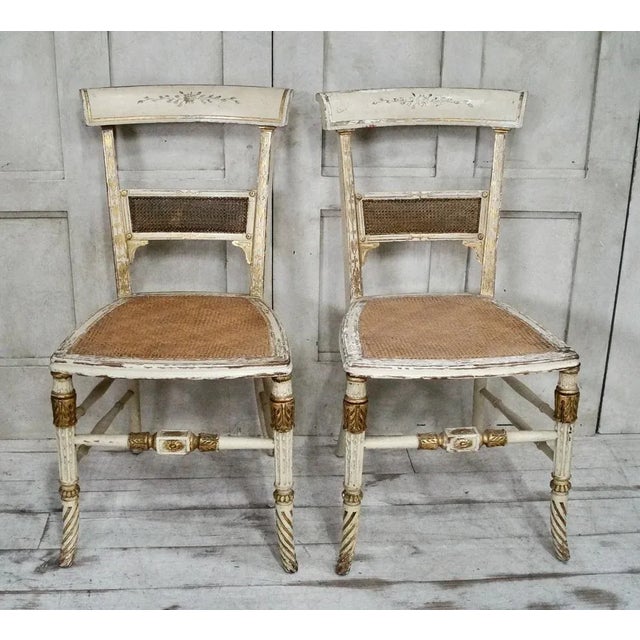 Set of Regency Cane Side Chairs, 1810 For Sale - Image 12 of 12