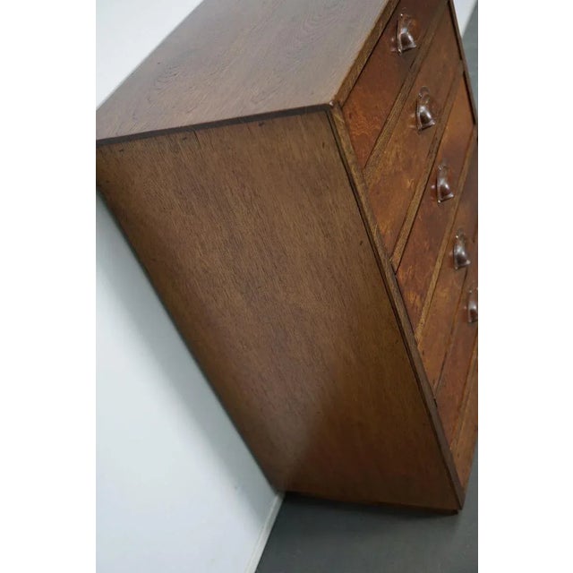 Wood German Oak Apothecary Cabinet, Mid-20th Century For Sale - Image 7 of 17