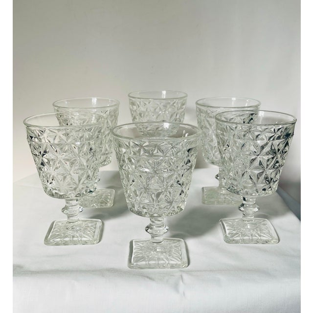1950s Georgian Revival Water Goblets Imperial Glass - Set of Six For Sale In Jacksonville, FL - Image 6 of 12