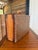 Vintage Rattan Wrapped Decorative Suitcase Trunk For Sale - Image 4 of 12