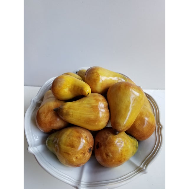 This is bold and beautiful. The pears look absolutely real. Hand painted in Italy by Vietri. Excellent condition and great...