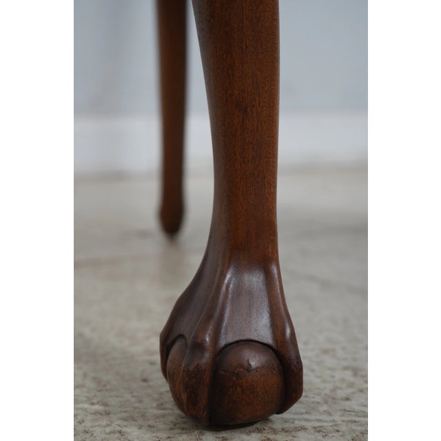 Set of 8 Ej Victor Chippendale Mahogany Dining Room Chairs For Sale - Image 10 of 12