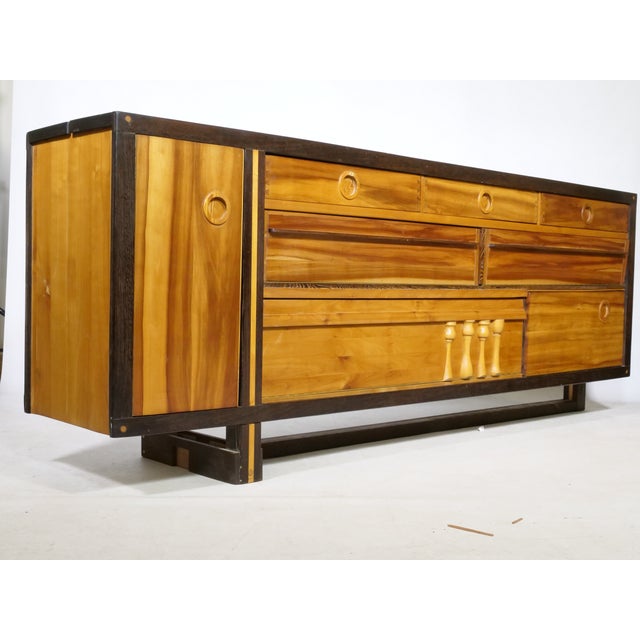 Mid-Century Sideboard in Wenge and Cherry, 1970s For Sale - Image 15 of 18