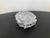 A small English jewelry or trinket glass box with coastal shell design, circa early 20th century, England. Box is a...