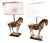 Vintage Horse Table Lamps with Shade, Set of 2 For Sale