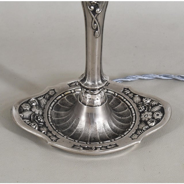 French Art Deco Lamp by Lorrain Daum - 1930 France For Sale - Image 11 of 14