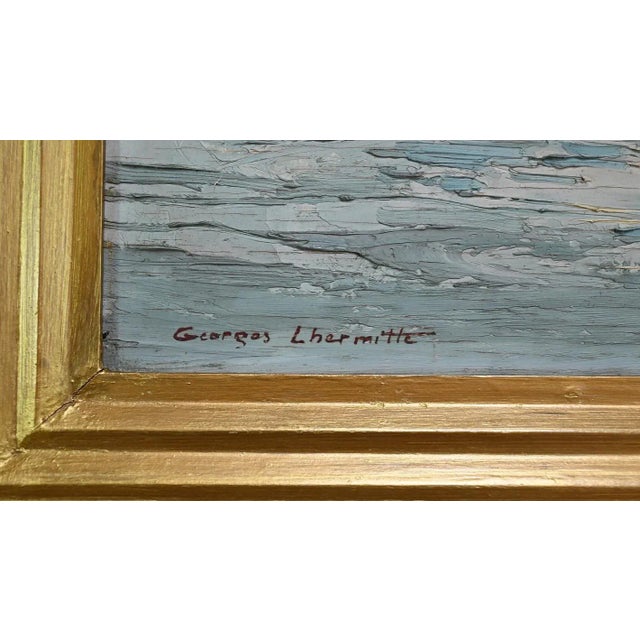 G. Lhermitte, In the Mist, 1934, Oil Painting For Sale - Image 8 of 13