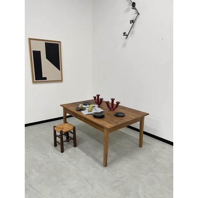 Pine Farm Table, 1950s For Sale - Image 3 of 18