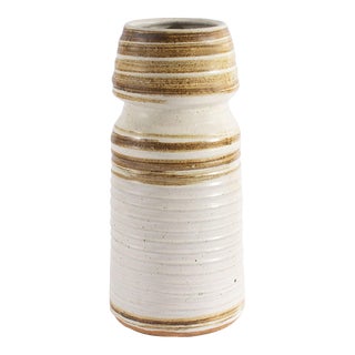 Vintage Signed Jt Studio Pottery Vase For Sale