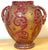 Large Italian Aretini Pottery Vase, Red & Gold Enamel Relief Decoration, Arezzo For Sale - Image 16 of 18
