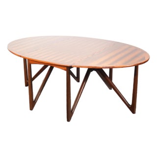 1960s Niels Koefoed Model #304 Rosewood Gateleg Dining Table Denmark For Sale