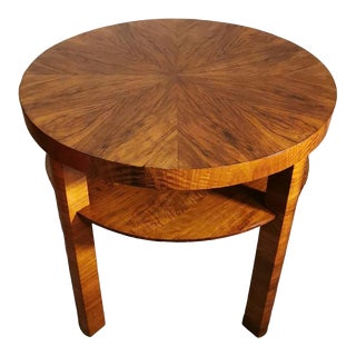 1930s Art Deco Austrian Round Coffee Table For Sale
