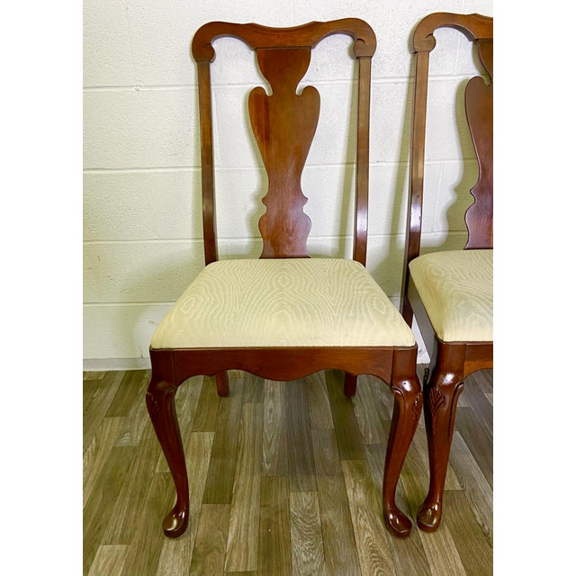 Vintage Pennsylvania House Queen Anne Style Cherry Dining Side Chairs