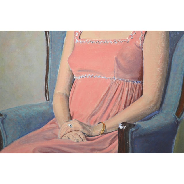 Joseph Margulies Original Portrait Painting Signed For Sale - Image 4 of 5