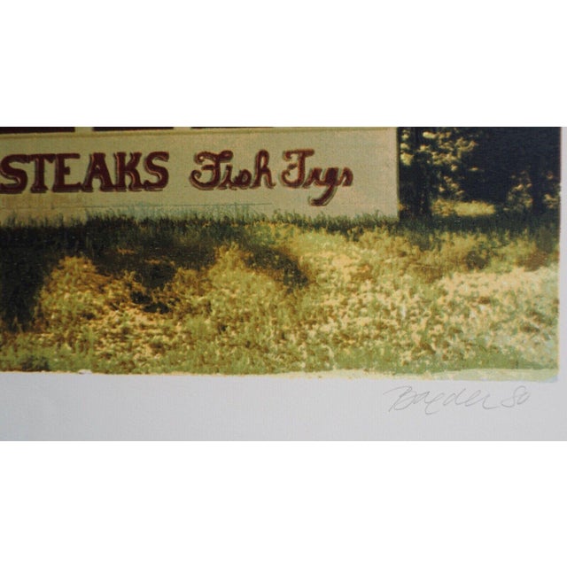 Artist: John Baeder Title: Chicken Chops Medium: Screenprint Signed: Hand Signed Edition: From the edition of 250...