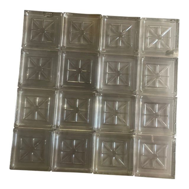 1920s Luxfer Glass Blocks - Set of 16 For Sale
