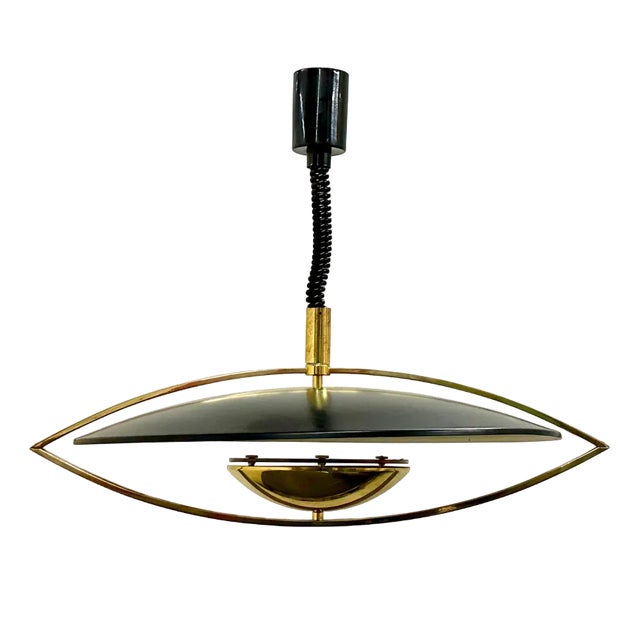 Brass Pendant Lamp from Hillebrand, 1970s For Sale