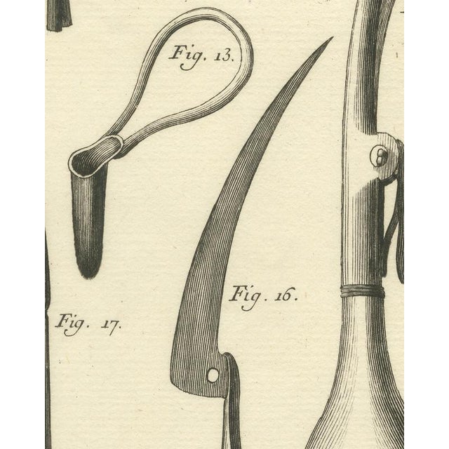 18th Century Antonio Baratti, Suture Needles and Screw Instruments, Diderot Chirurgie Plate Iii, 1772, Engraving For Sale - Image 5 of 8